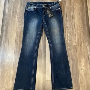 Love Indigo Womens Bootcut Jeans Size 12 NWT